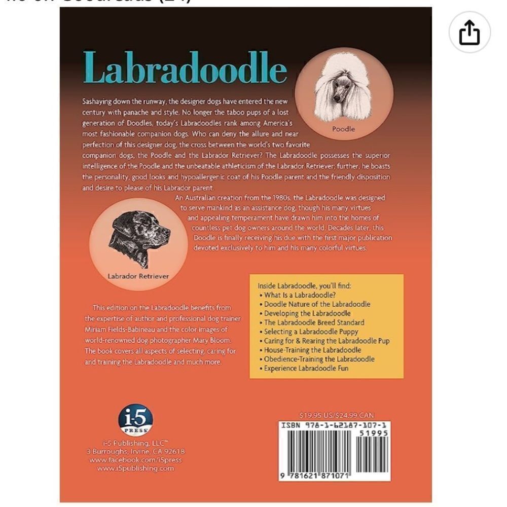 Miriam Fields-Babineau Labradoodle Hard Cover Training Book‎ - Picture 2 of 5